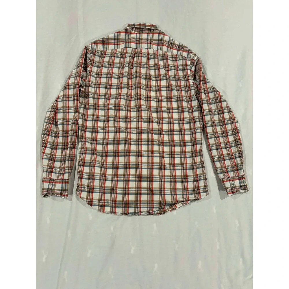 J Crew Classic Plaid Button Down Shirt‎ Stretch Secret Wash Men Size S